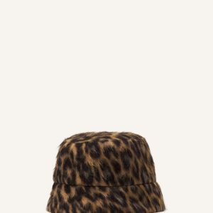 LEOPARD PRINT REVERSIBLE BUCKET HAT
