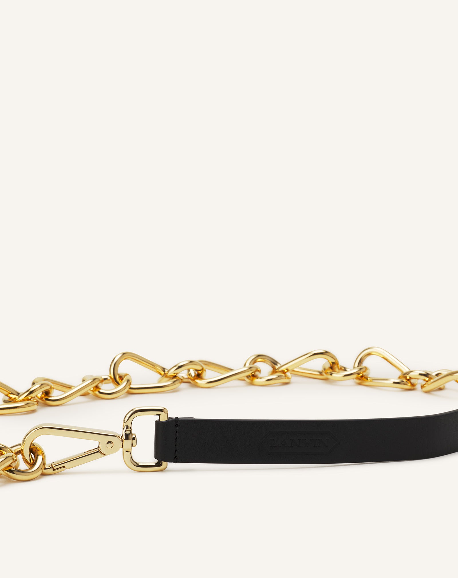 CATCH BY LANVIN LEATHER AND METAL CHAIN BELT - Image 3