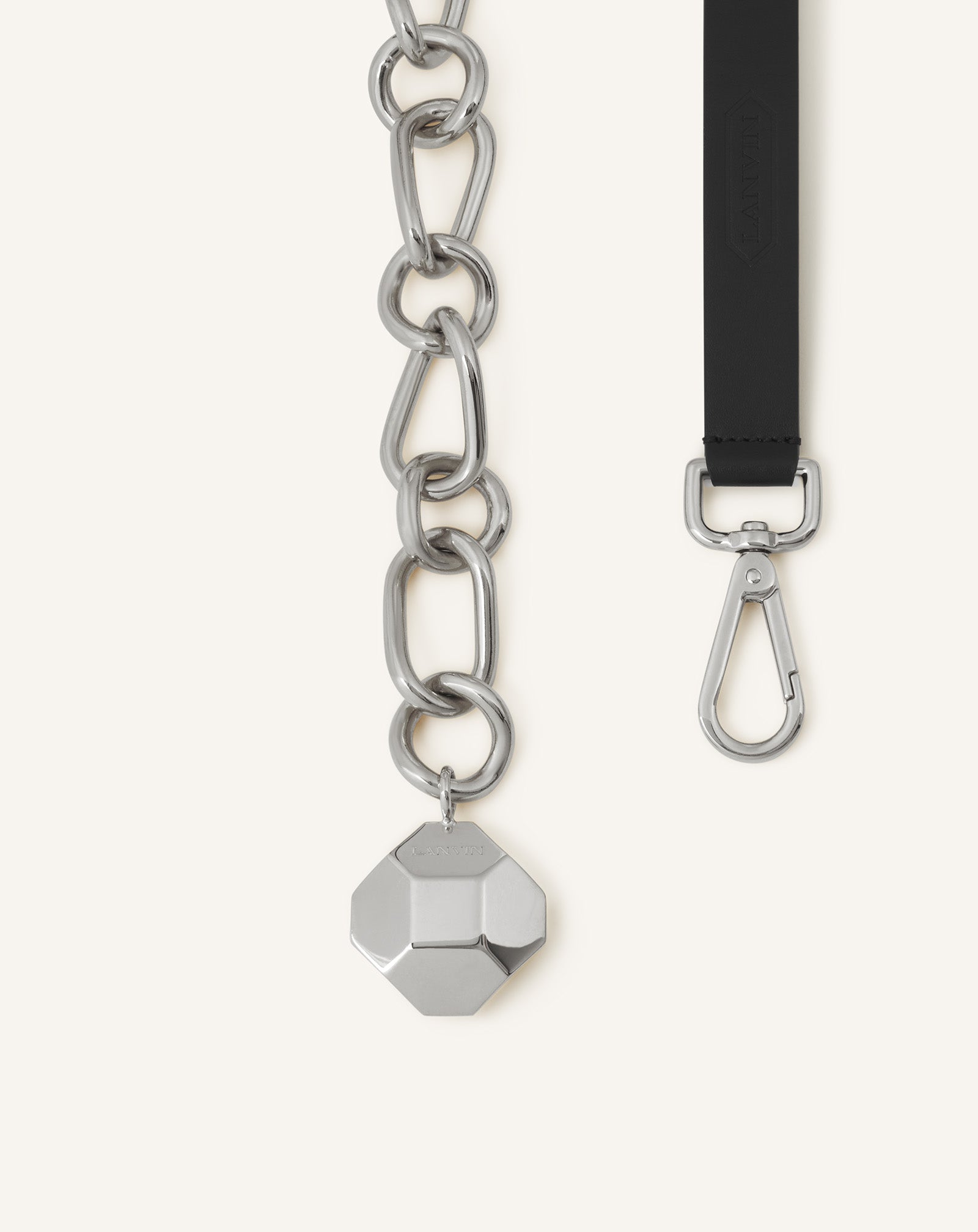 CATCH BY LANVIN LEATHER AND METAL CHAIN BELT - Image 2