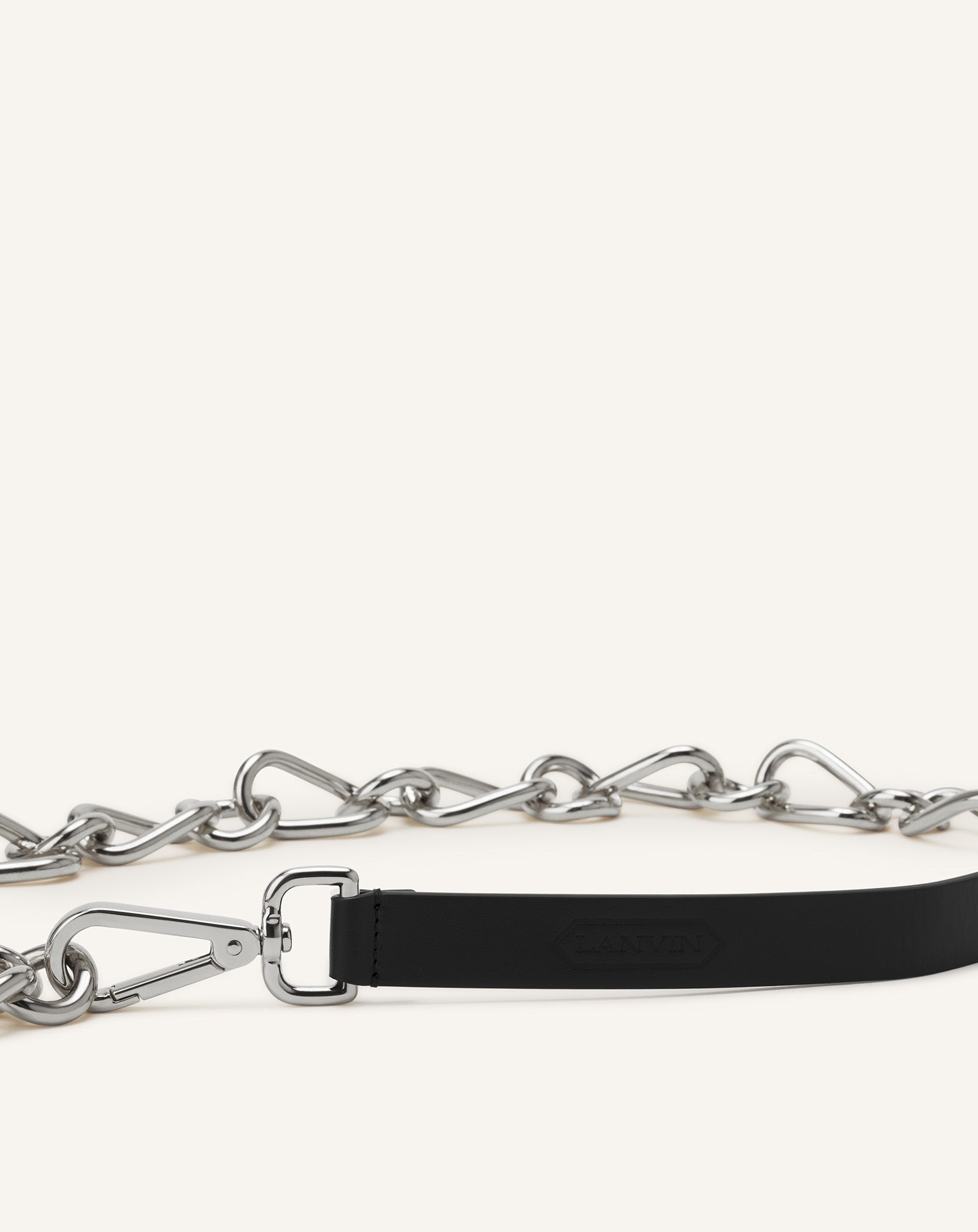 CATCH BY LANVIN LEATHER AND METAL CHAIN BELT - Image 3