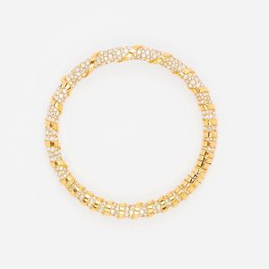 RHINESTONE MELODIE CHOKER NECKLACE