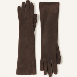 LONG SLIM SUEDE GLOVES