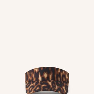 LANVIN LEOPARD PRINT VISOR