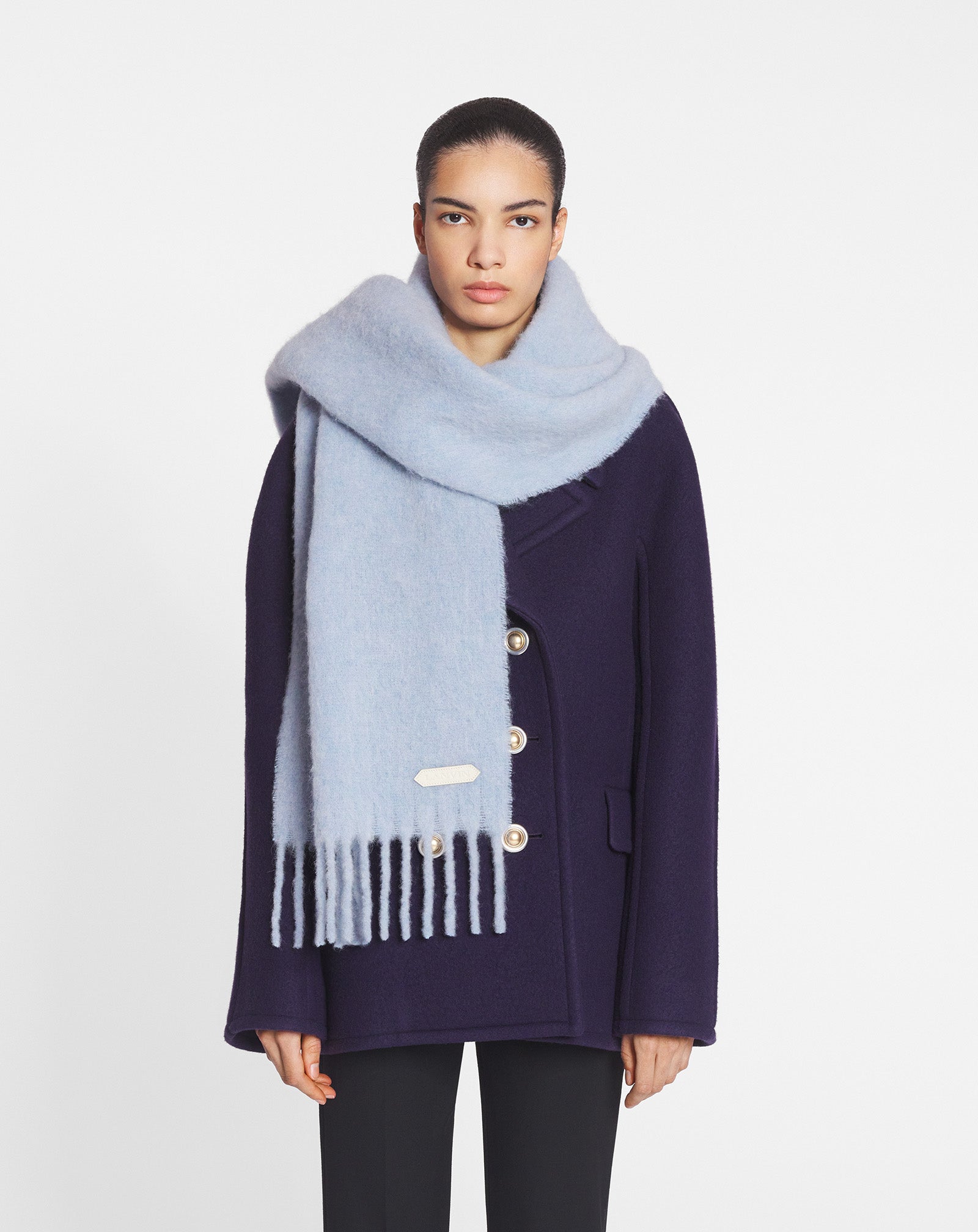 LANVIN FRINGED SCARF IN WOOL - Image 2