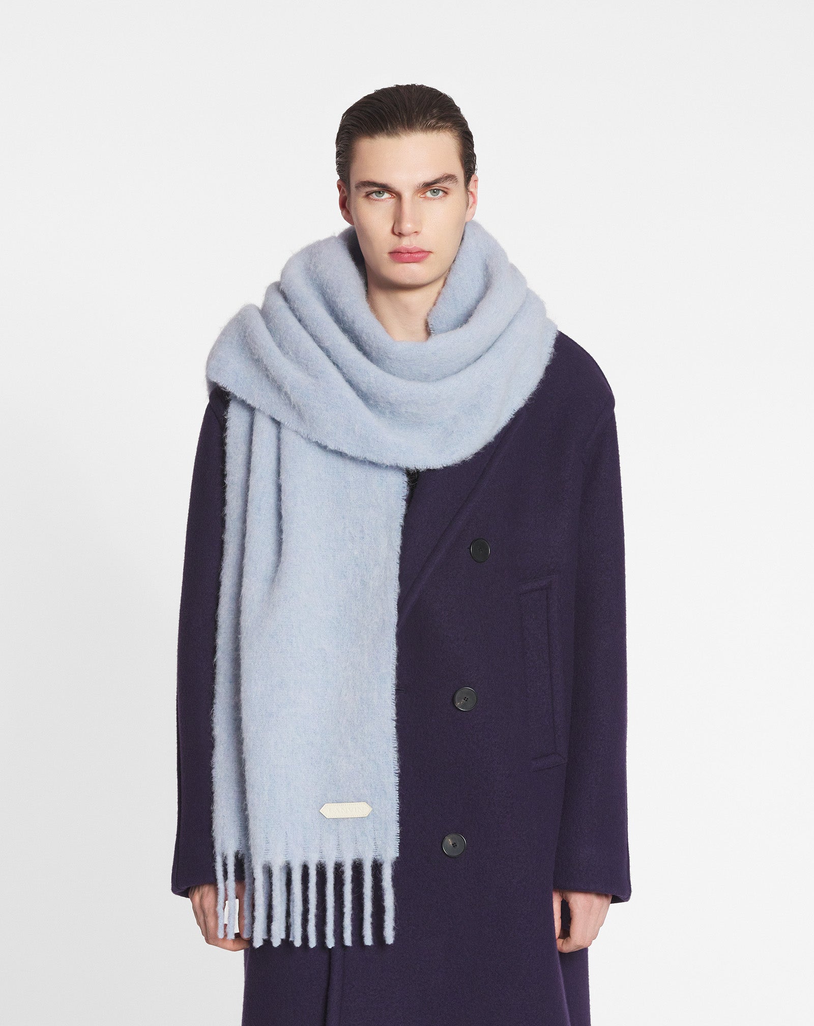 LANVIN FRINGED SCARF IN WOOL - Image 3