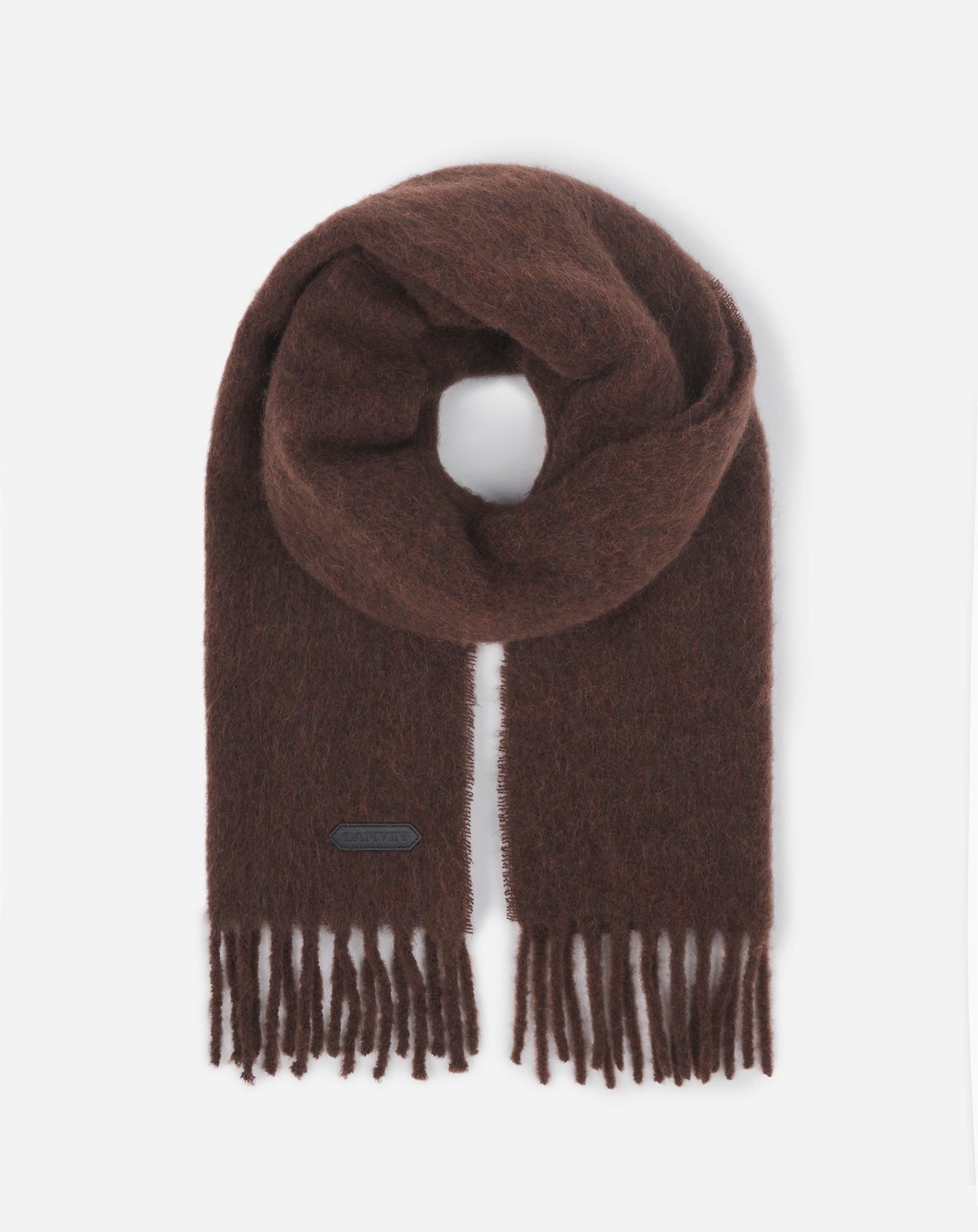 LANVIN FRINGED SCARF IN WOOL - Image 4