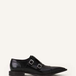 MONK SHOES IN GLOSSY LEATHER