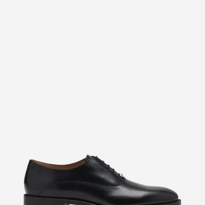 LANVIN SIGNATURE LEATHER OXFORD SHOES