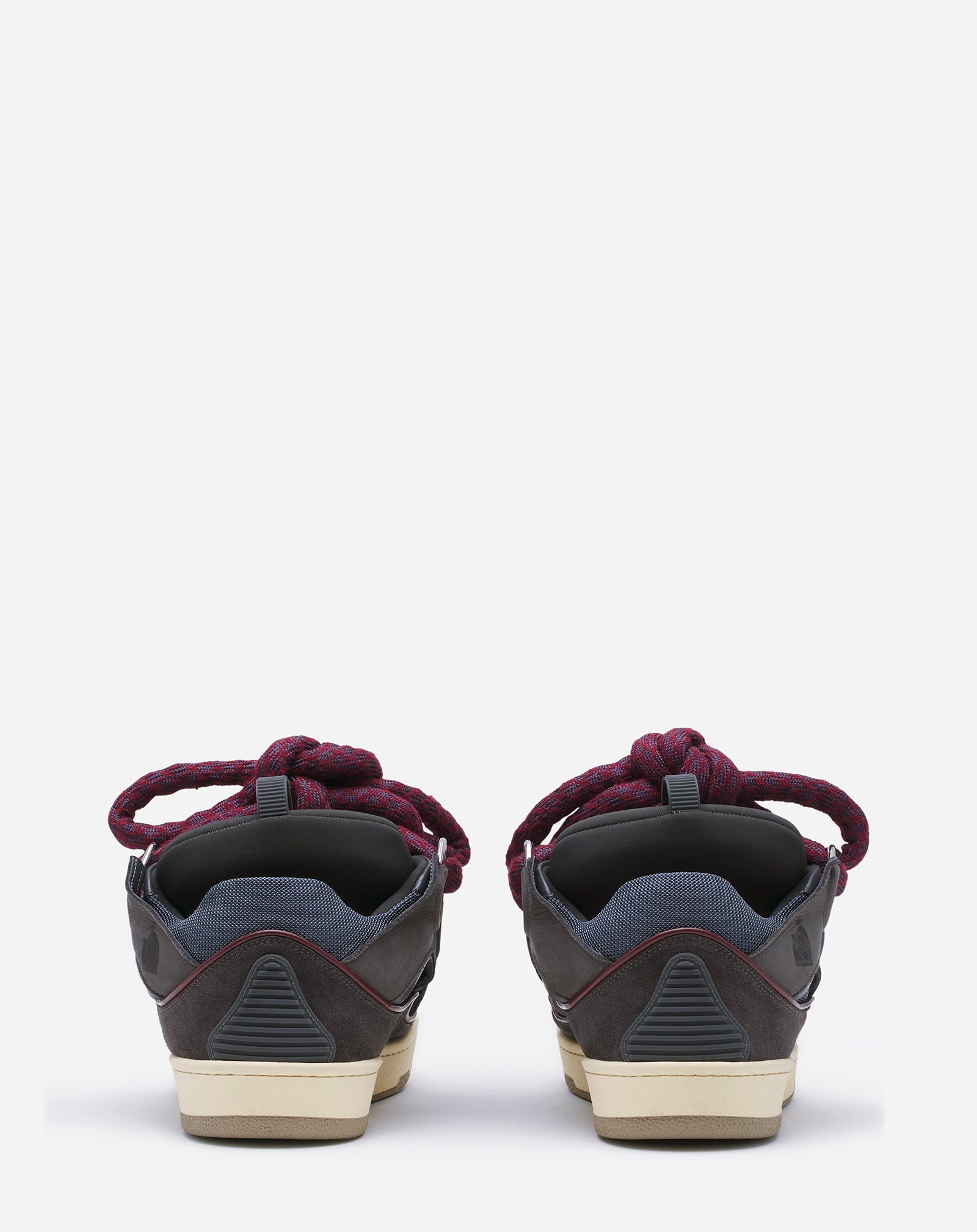 CURB SNEAKERS IN LEATHER WITH SNAKE LACES - Image 4