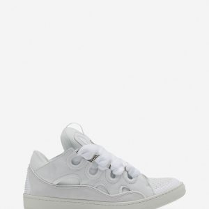 LEATHER CURB SNEAKERS