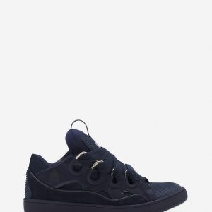 LEATHER CURB SNEAKERS