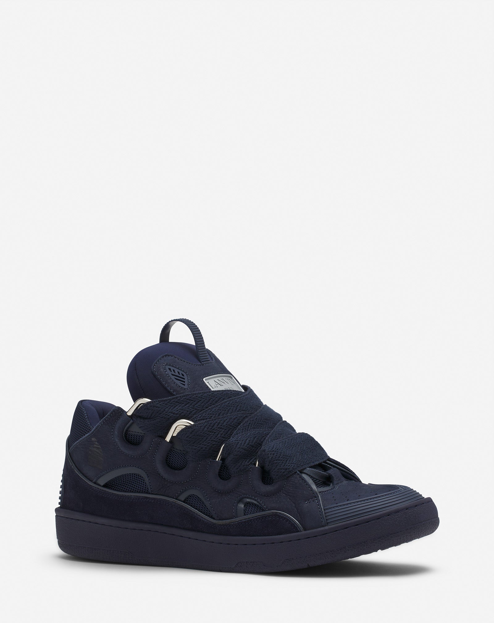 LEATHER CURB SNEAKERS - Image 2