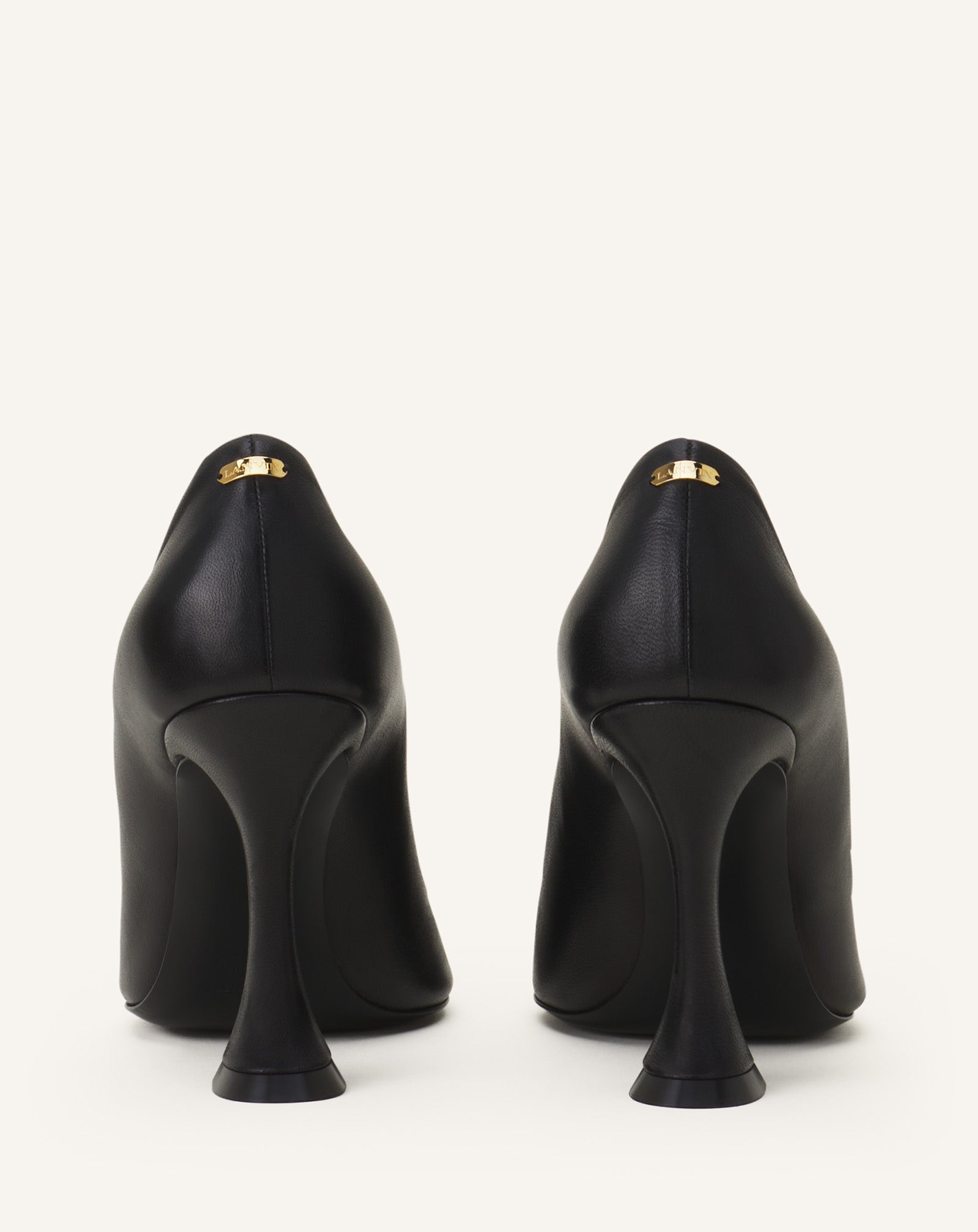 MIDNIGHT STEP LEATHER BOW PUMP - Image 3