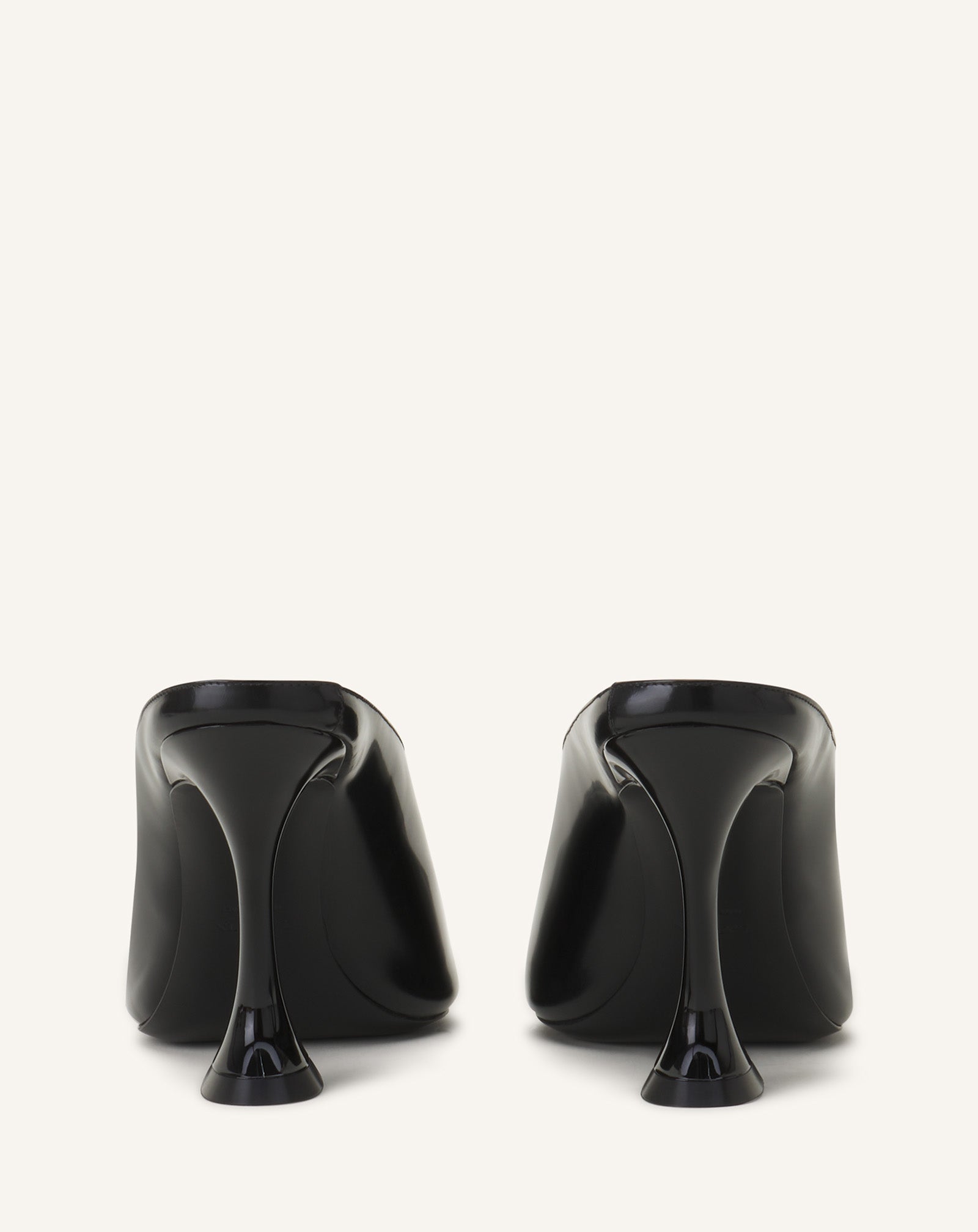 MIDNIGHT STEP MULE IN PATENT LEATHER - Image 3