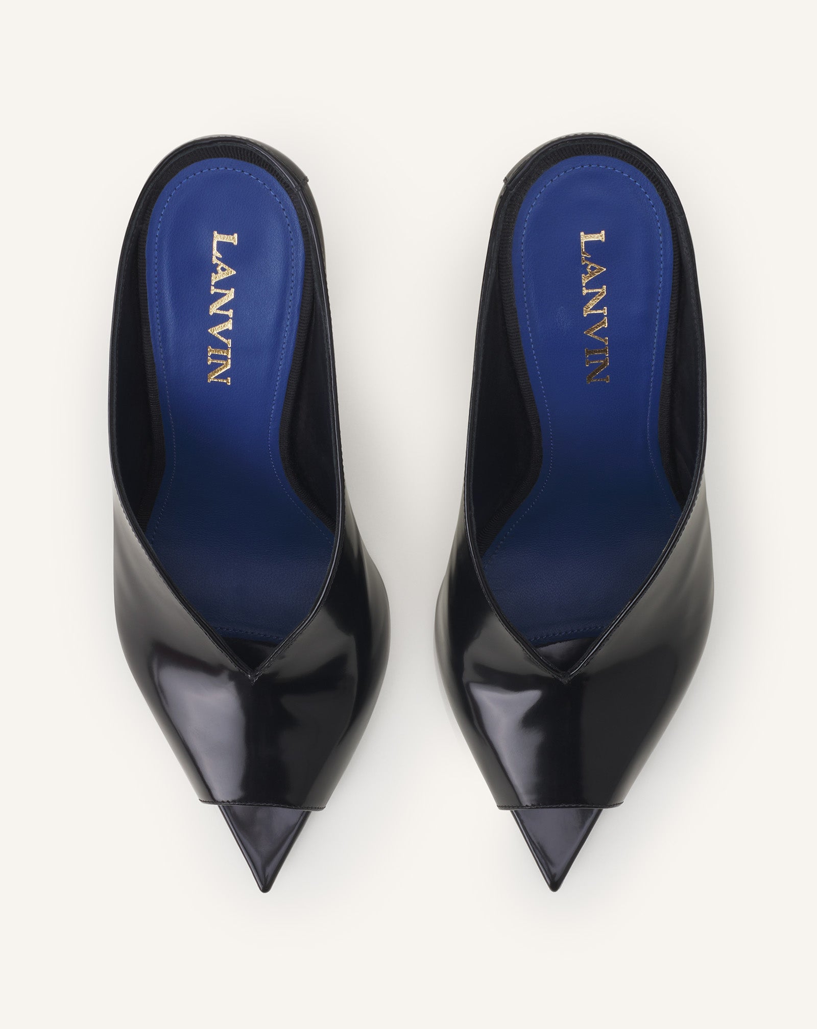 MIDNIGHT STEP MULE IN PATENT LEATHER - Image 4