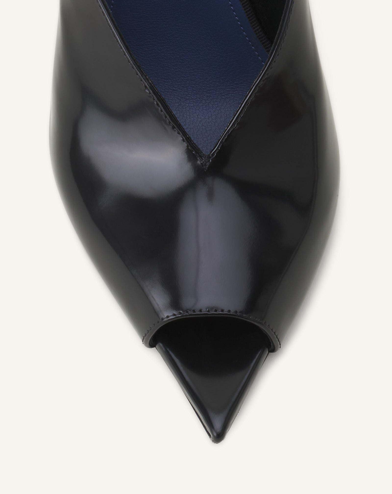 MIDNIGHT STEP MULE IN PATENT LEATHER - Image 5