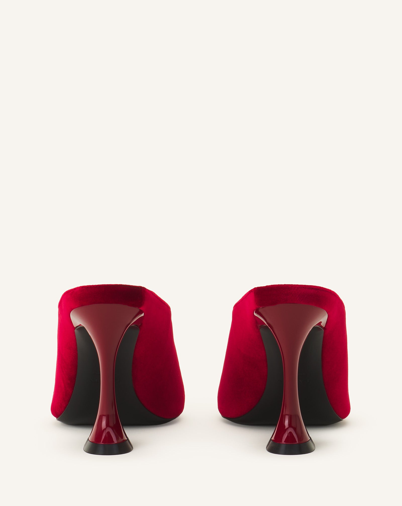 MIDNIGHT STEP MULE IN VELVET - Image 3