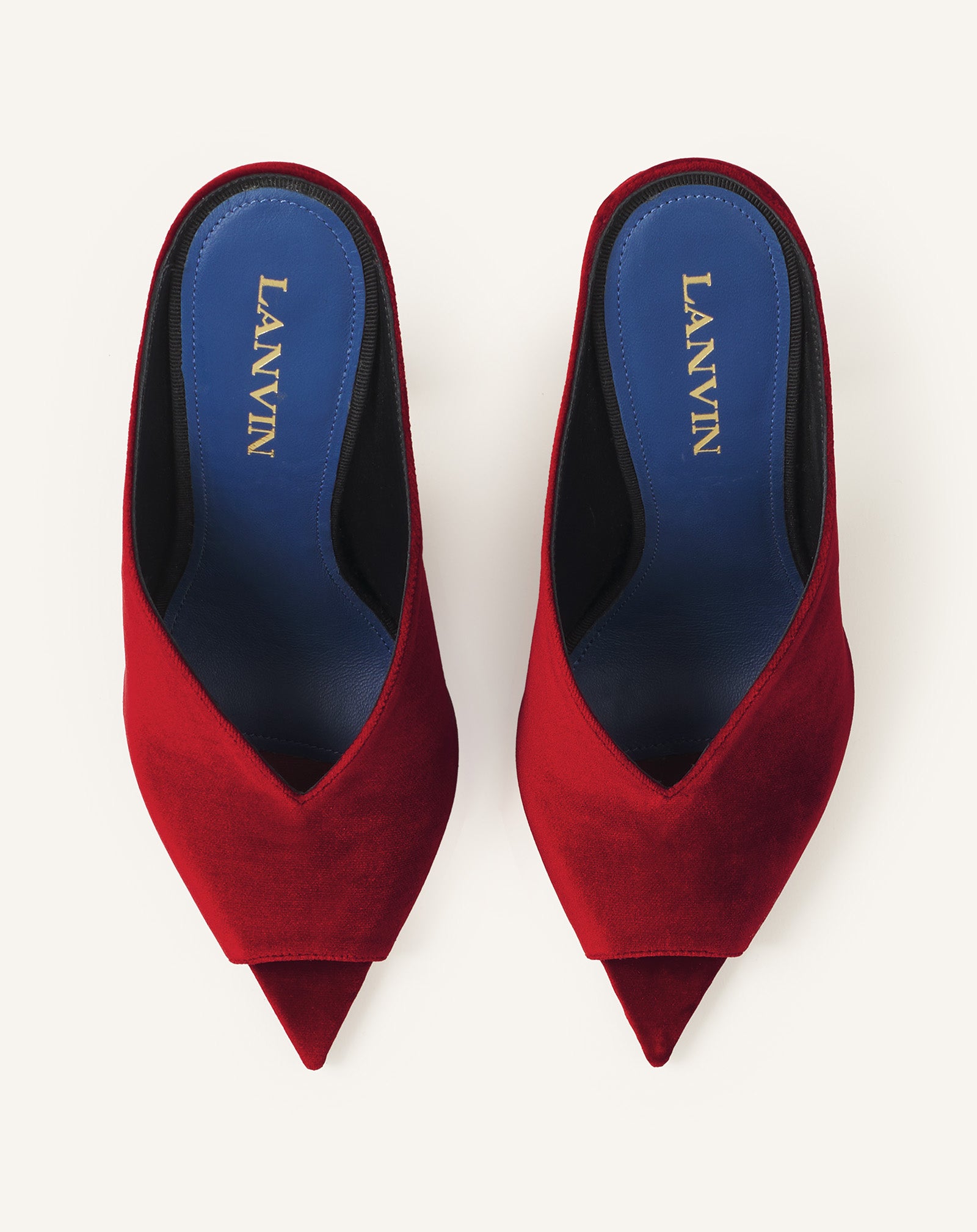 MIDNIGHT STEP MULE IN VELVET - Image 4