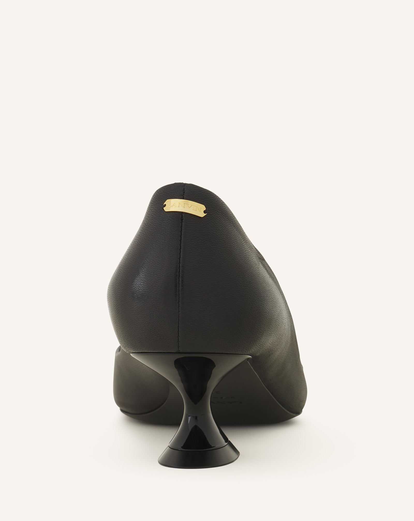 MIDNIGHT STEP LEATHER PUMP WITH BUCKLE - Image 6