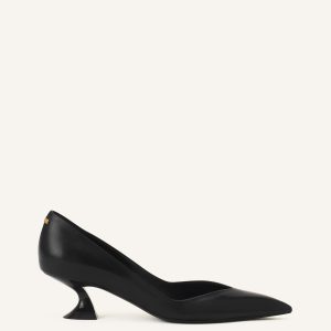 MIDNIGHT STEP PUMP IN LEATHER
