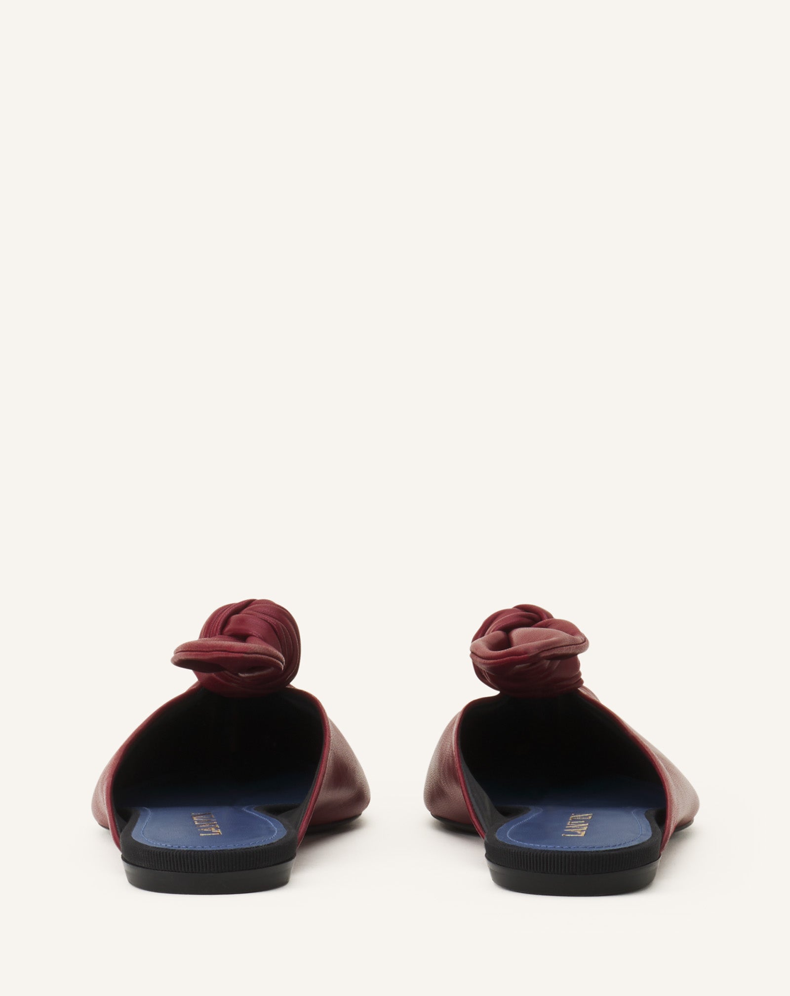 MIDNIGHT STEP LEATHER BOW MULE - Image 3