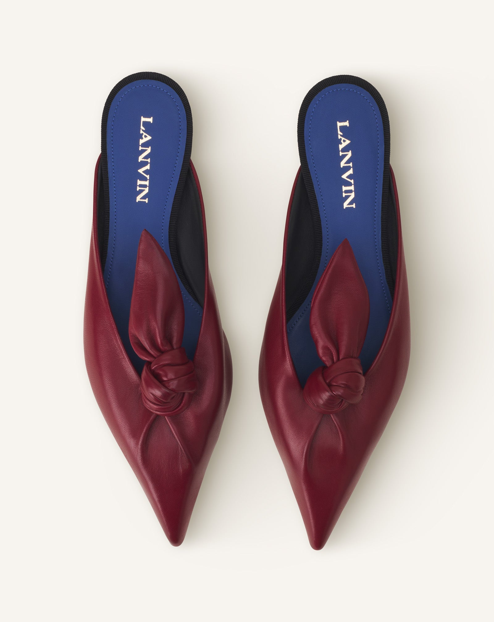 MIDNIGHT STEP LEATHER BOW MULE - Image 4