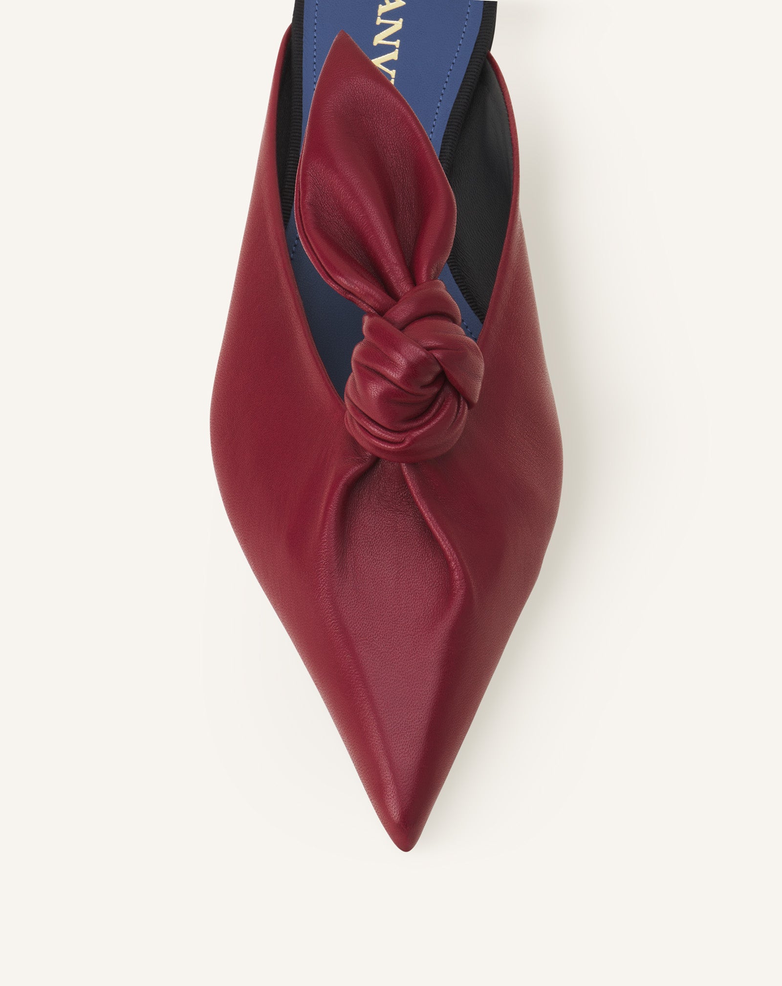 MIDNIGHT STEP LEATHER BOW MULE - Image 5