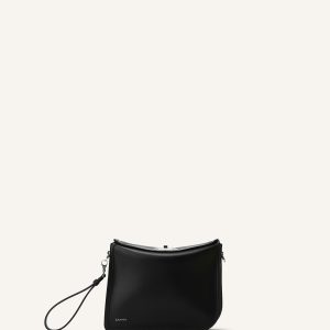 COMPAGNON ASYMMETRICAL LEATHER CLUTCH BAG