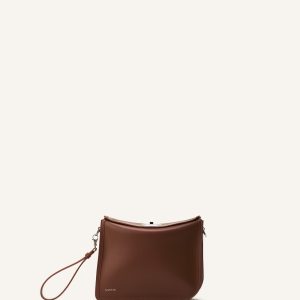 COMPAGNON ASYMMETRICAL LEATHER CLUTCH BAG