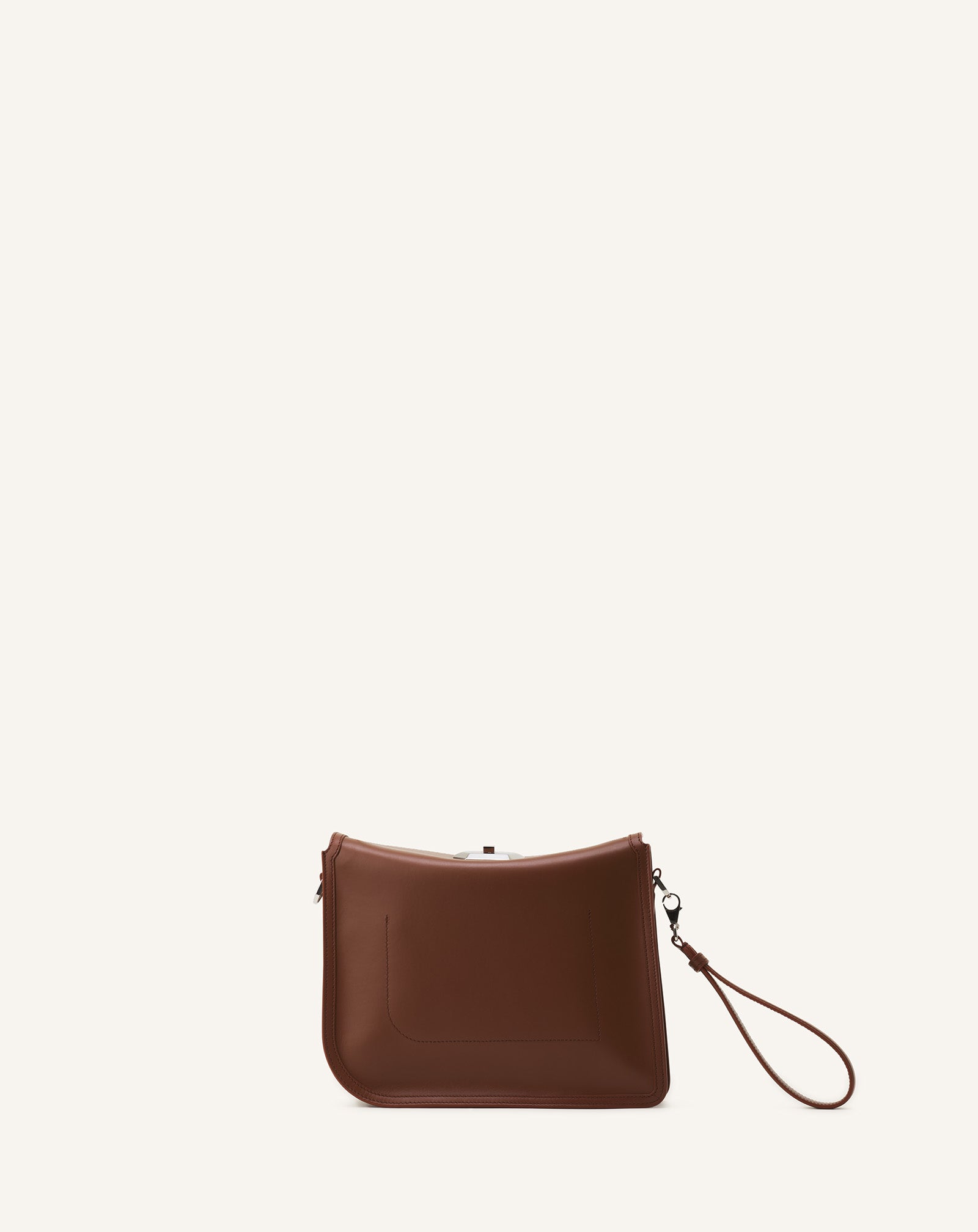 COMPAGNON ASYMMETRICAL LEATHER CLUTCH BAG - Image 3