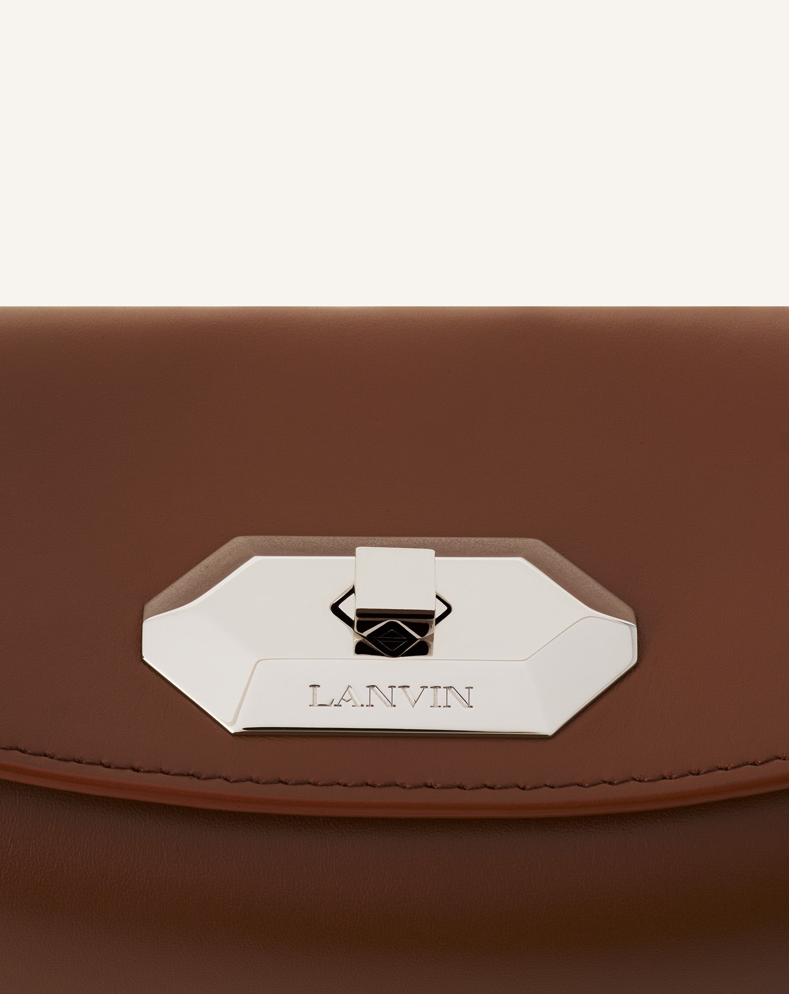COMPAGNON ASYMMETRICAL LEATHER CLUTCH BAG - Image 5