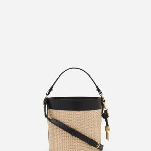 S??QUENCE RAFFIA BUCKET BAG