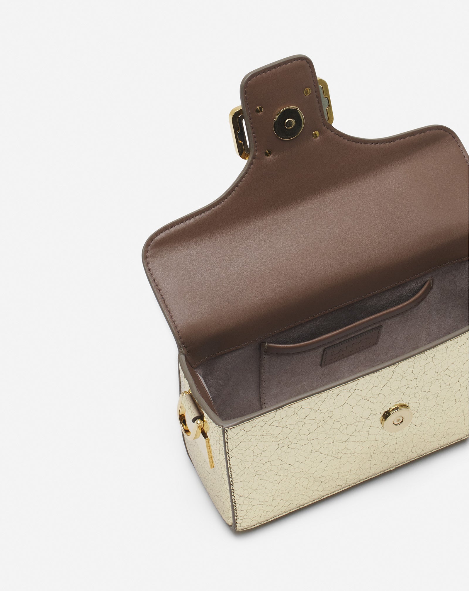 NANO PENCIL CAT BAG IN CRACKLED METALLIC LEATHER - Image 10