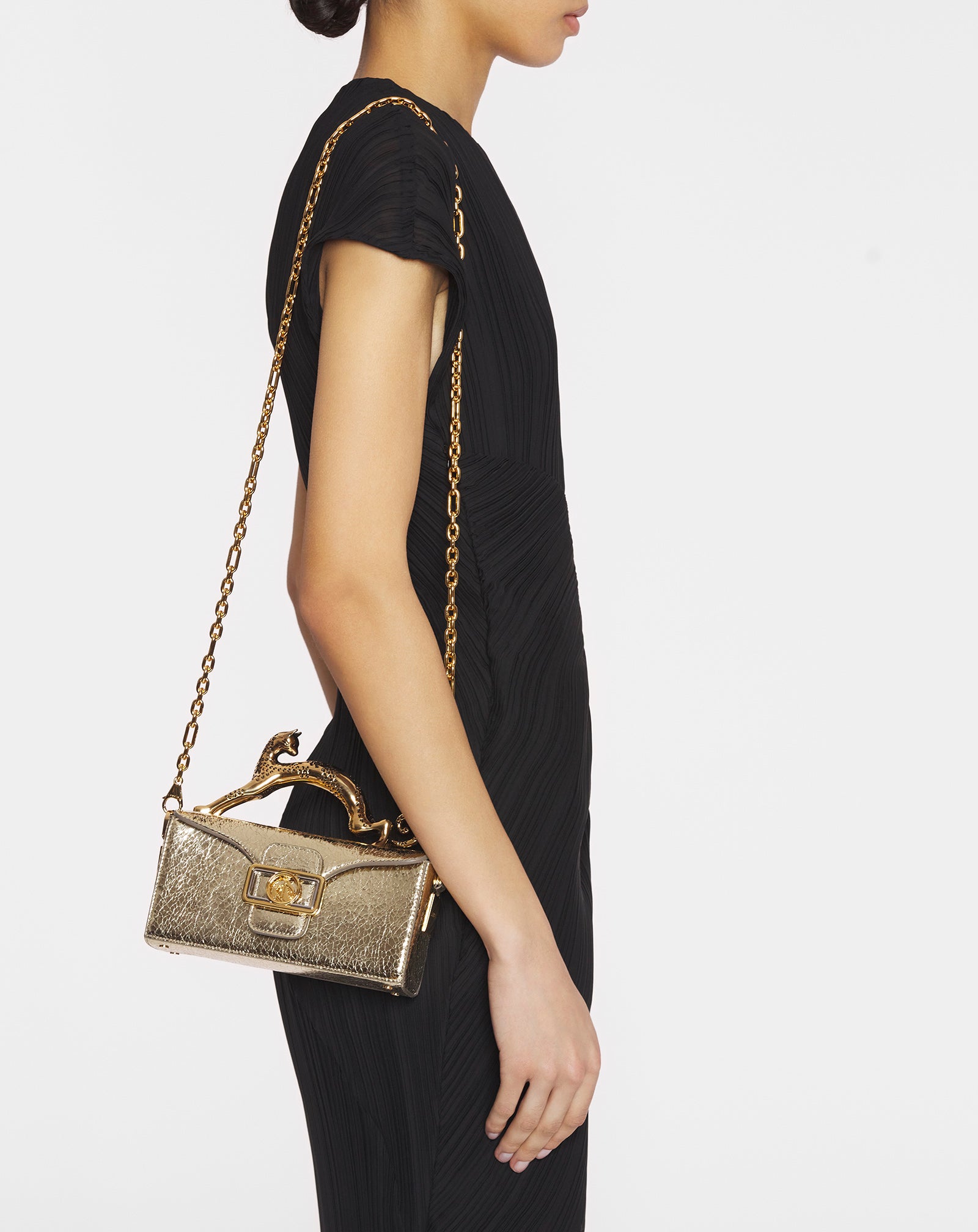 NANO PENCIL CAT BAG IN CRACKLED METALLIC LEATHER - Image 9