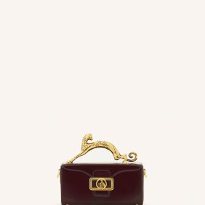 PENCIL CAT NANO PATENT LEATHER BAG