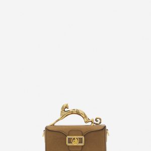 NANO PENCIL CAT BAG IN METALLIC GRAINED LEATHER