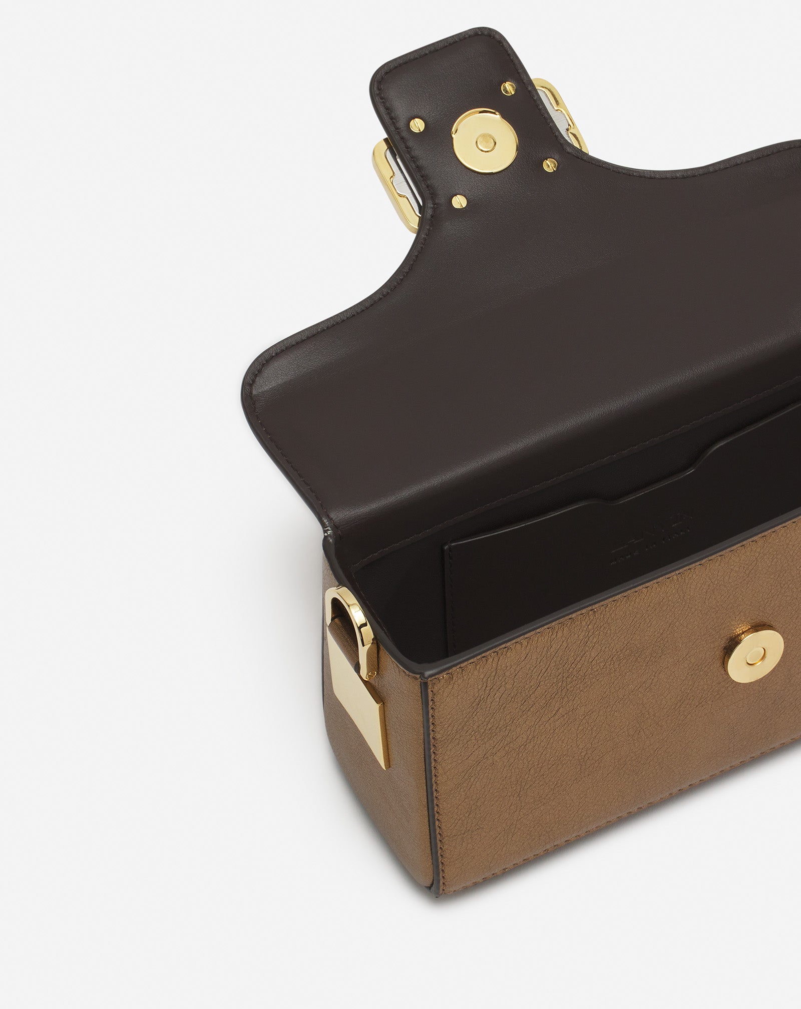 NANO PENCIL CAT BAG IN METALLIC GRAINED LEATHER - Image 8