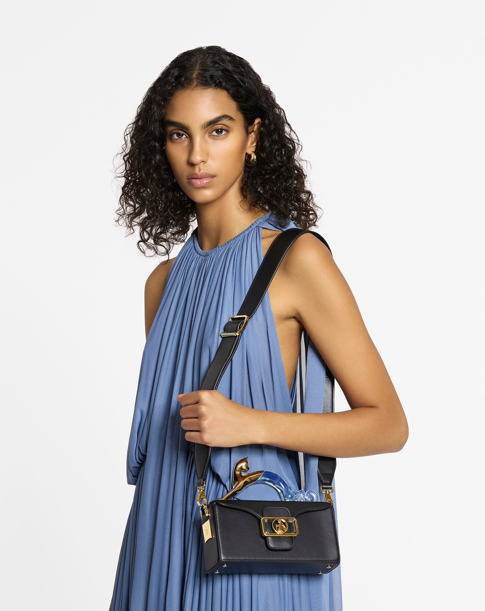 PENCIL CAT NANO LEATHER BAG WITH A BI-MATERIAL CAT - Image 10