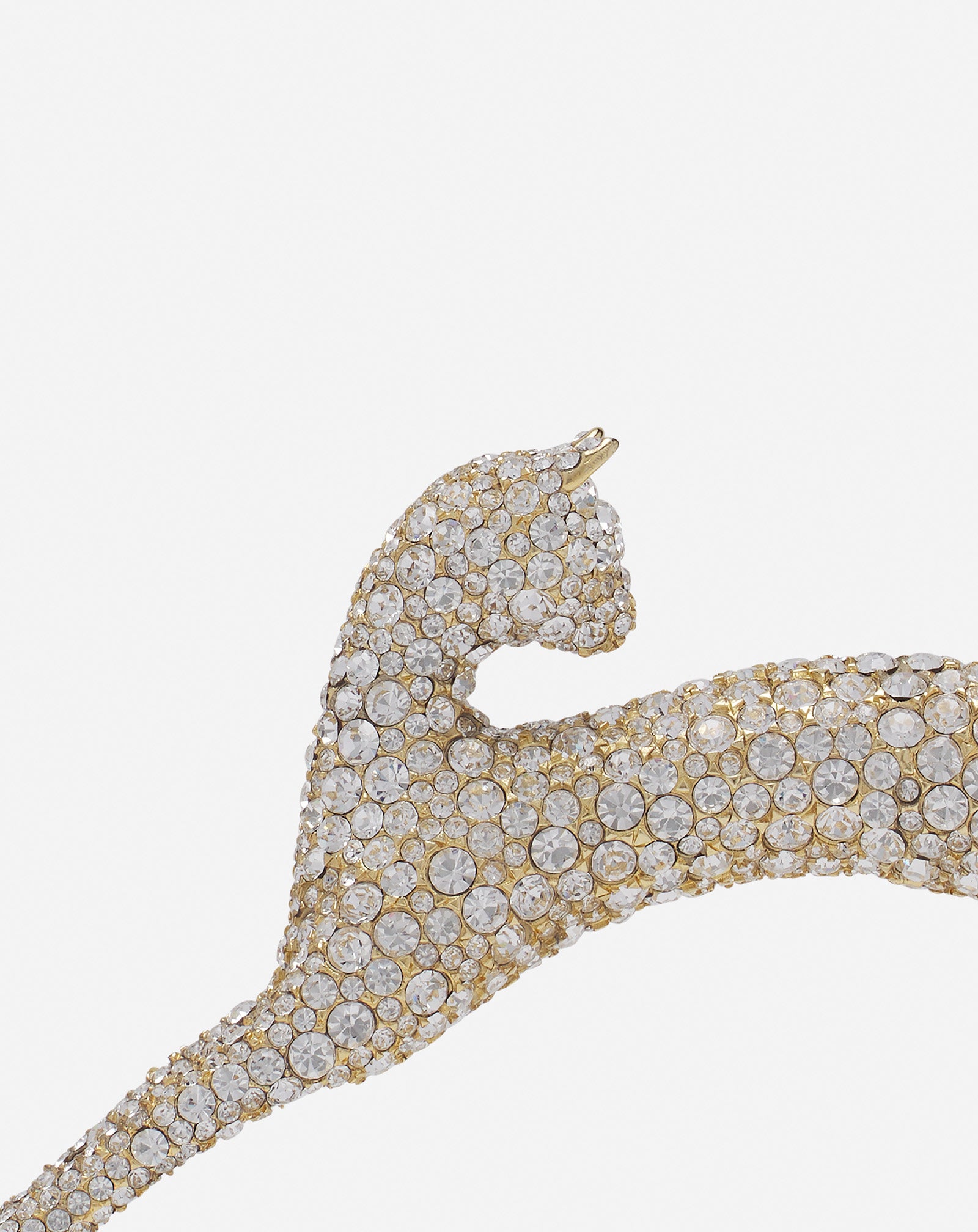 PENCIL CAT BAG IN LEATHER AND RHINESTONES - Image 5