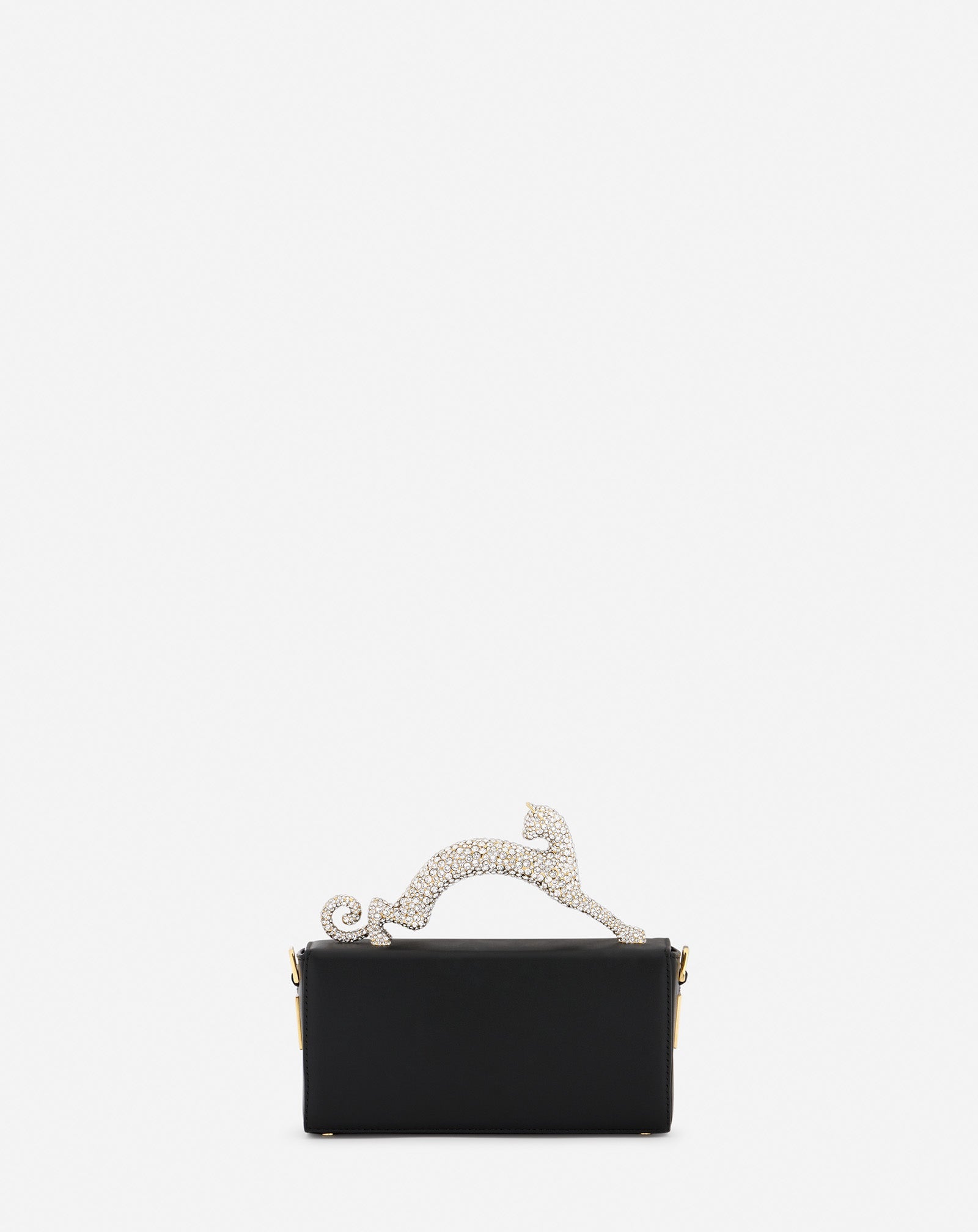 NANO PENCIL CAT BAG IN LEATHER AND RHINESTONE - Image 5