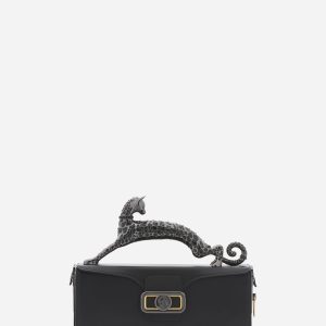 MEDIUM LEATHER PENCIL CAT BAG