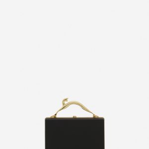 FUSION CAT LEATHER CLUTCH BAG