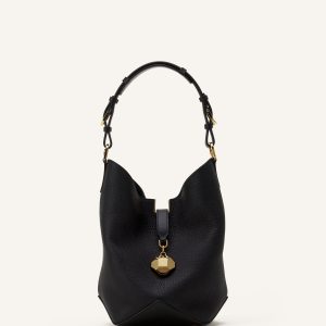 CATCH BY LANVIN MEDIUM LEATHER BUCKET BAG