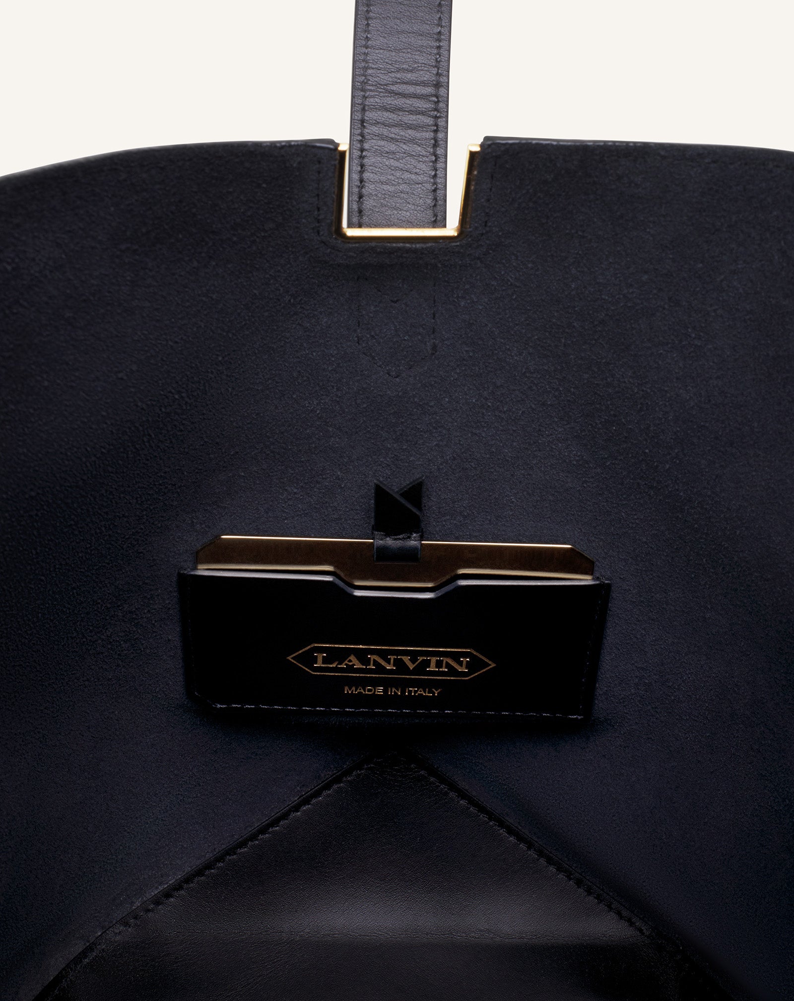 CATCH BY LANVIN MEDIUM LEATHER BUCKET BAG - Image 9