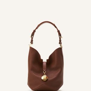 CATCH BY LANVIN MEDIUM LEATHER BUCKET BAG