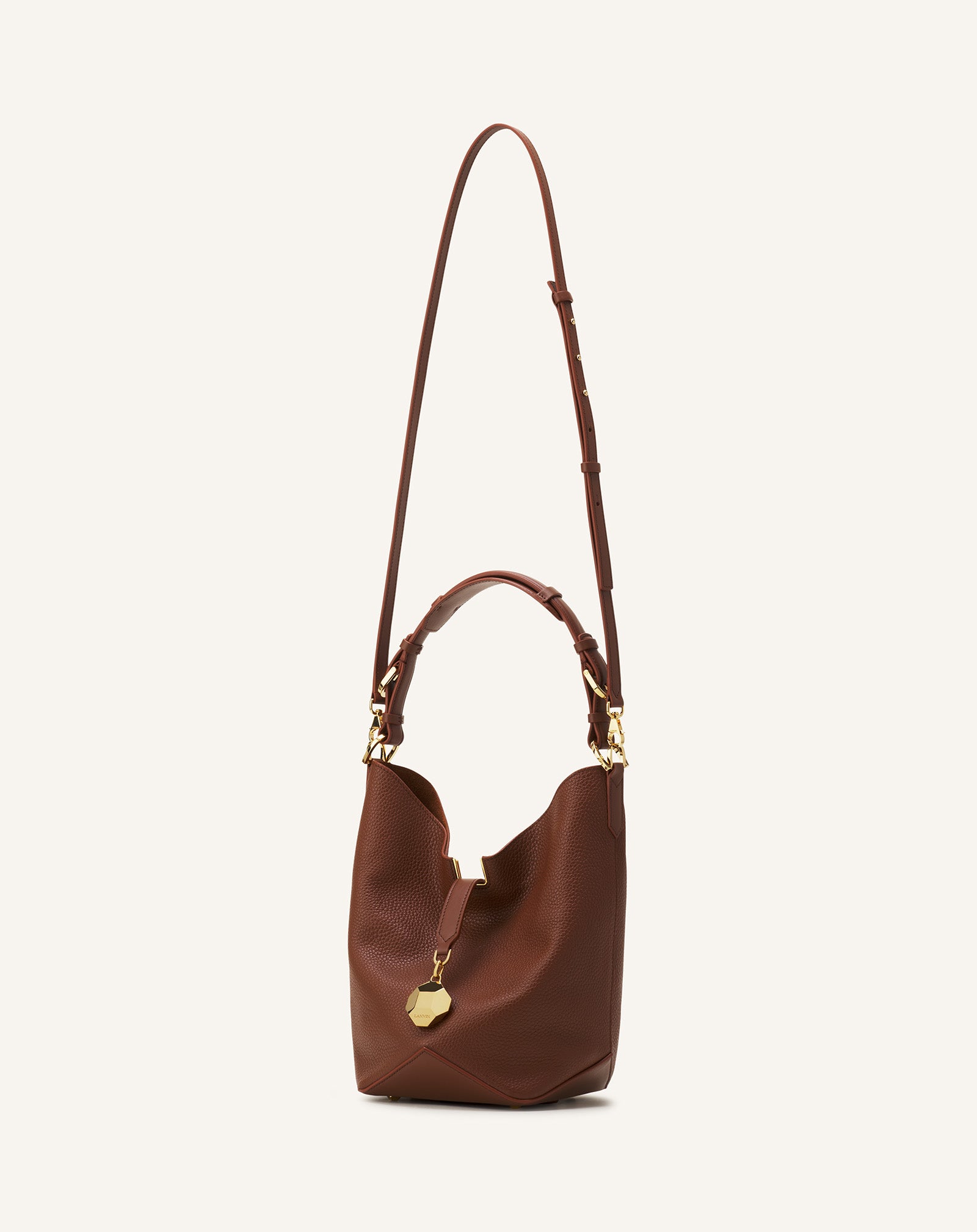 CATCH BY LANVIN MEDIUM LEATHER BUCKET BAG - Image 2