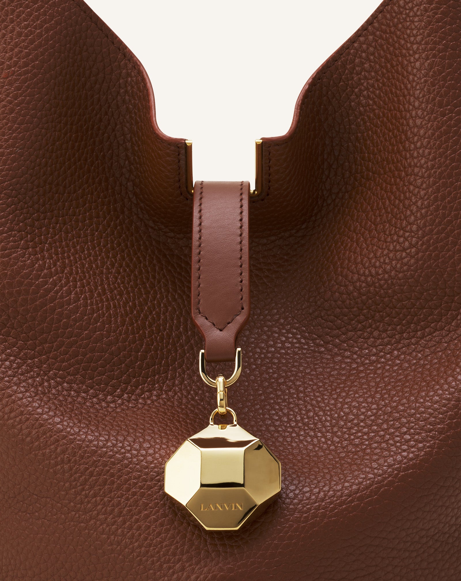 CATCH BY LANVIN MEDIUM LEATHER BUCKET BAG - Image 7