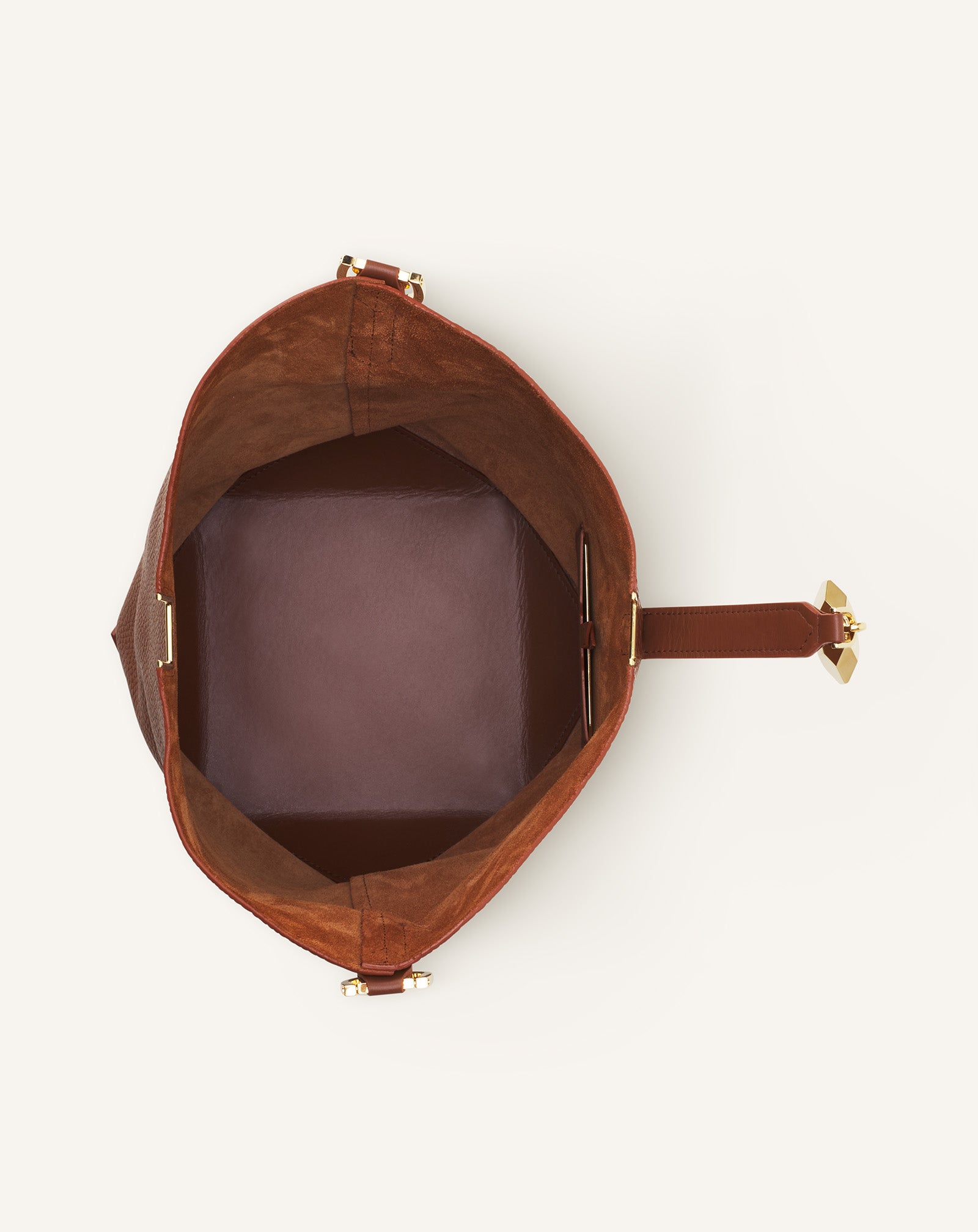 CATCH BY LANVIN MEDIUM LEATHER BUCKET BAG - Image 4