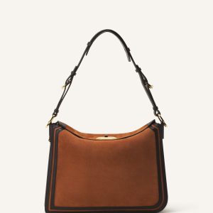 COMPAGNON ASYMMETRICAL BAG IN SUEDE