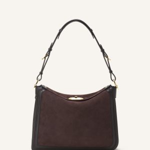 COMPAGNON ASYMMETRICAL BAG IN SUEDE
